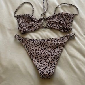 Super cool leopard print bathing suit